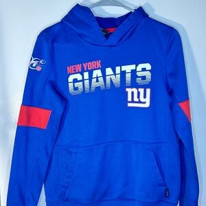 New York Giants boys hoodie with pocket Size L 14 /16 blue